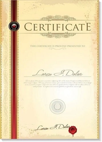 Certificate Certificate