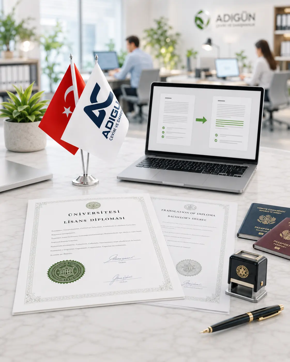 Adıgün Diploma Tercümesi Hizmeti