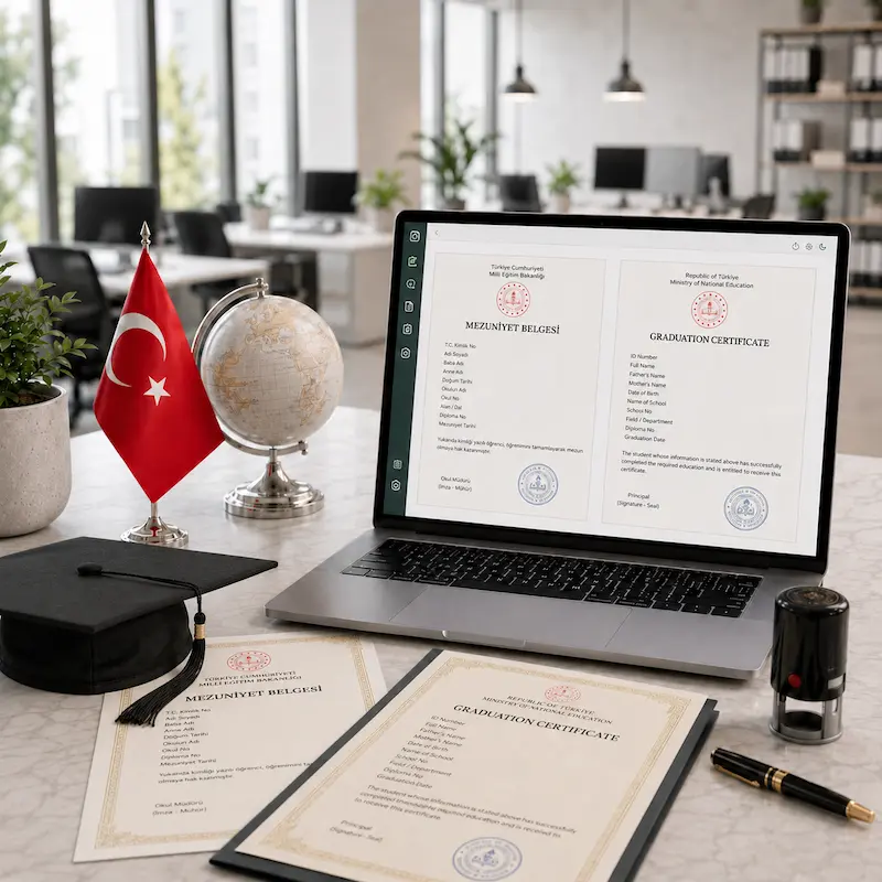 Mezuniyet belgesi çevirisi ve online resmi belge tercümesi