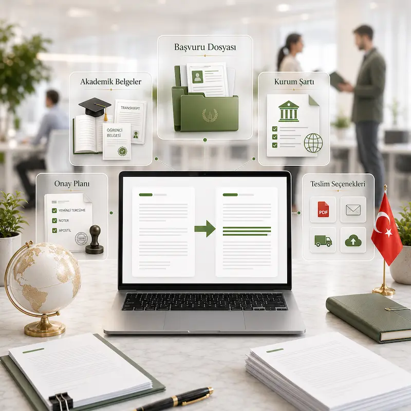 Yurt Dışı Eğitim İçin Belge Tercümesi 1 Yurt dışı eğitim için diploma, transkript ve öğrenci belgesi tercümesi hazırlığı